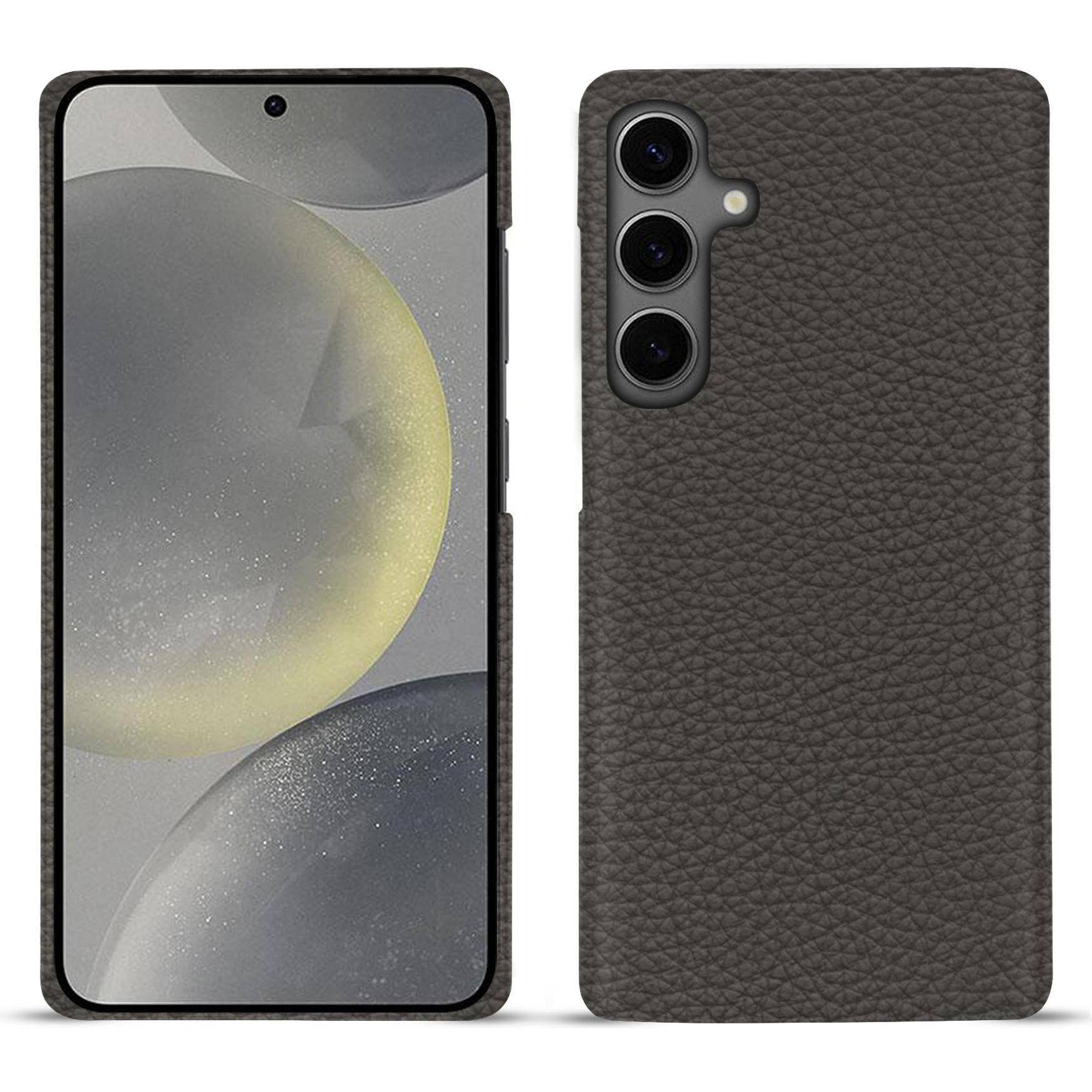 Noreve Lederschutzhülle (Samsung Galaxy S24+), Smartphone Hülle, Grau