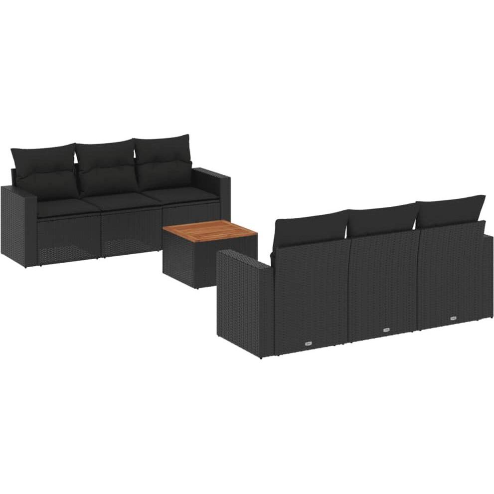 VidaXL, Gartenlounge, 10-tlg. Garten-Lounge-Set mit Kissen