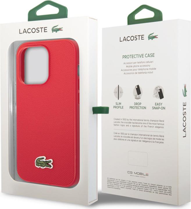 Productafbeelding Lacoste 14 Pro Max Iconic Petit Pique Logo Case voor iPhone (Apple iPhone 14 Pro Max)