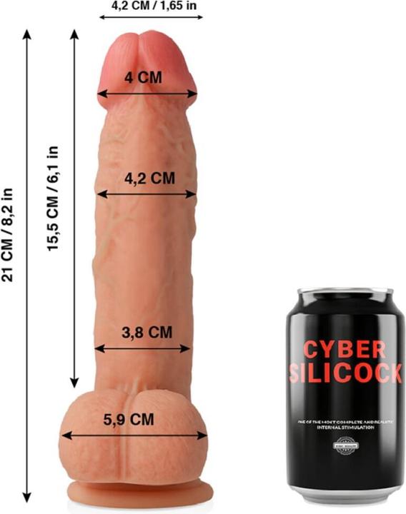 Produktbild Cyber Silicock Saul Realistico Silicona Liquida 21 cm