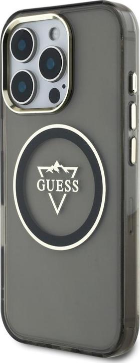 Produktbild Guess Hardcase MagSafe IML Metal Mountain Logo Case for iPhone 16 Pro Max 6,9" Black (Apple iPhone 16 Pro Max)