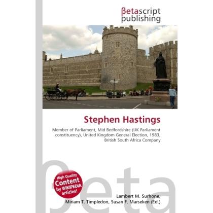 Stephen Hastings, Fachbücher