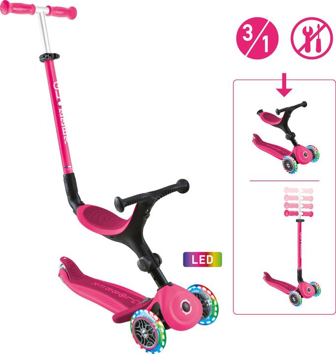 Produktbild Globber Go Up Pink mit Licht