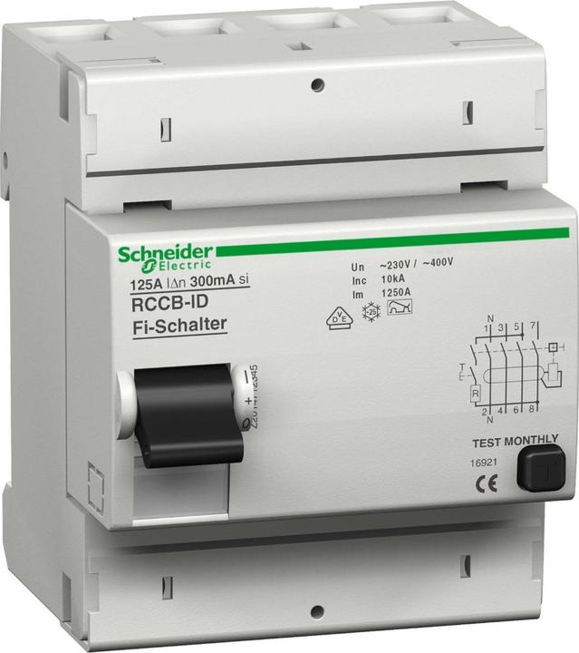 Actual product image Schneider Electric Terminal cover for ID 125A, 4P, PU 10 16939