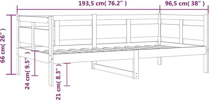 Image du produit vidaXL Tagesbett (90 x 190 cm)