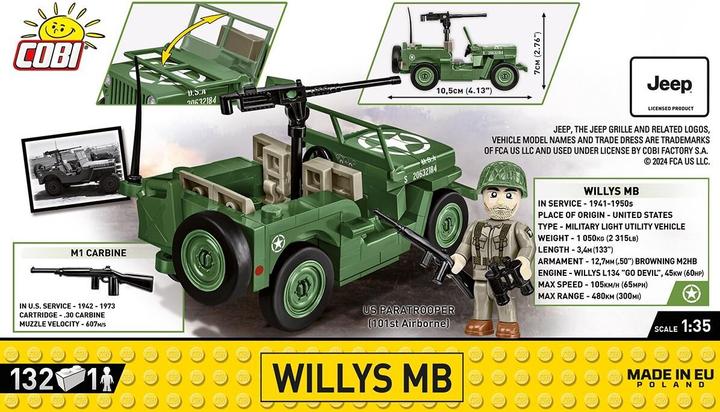 Produktbild Cobi 2296 Willys MB & M2 Gun