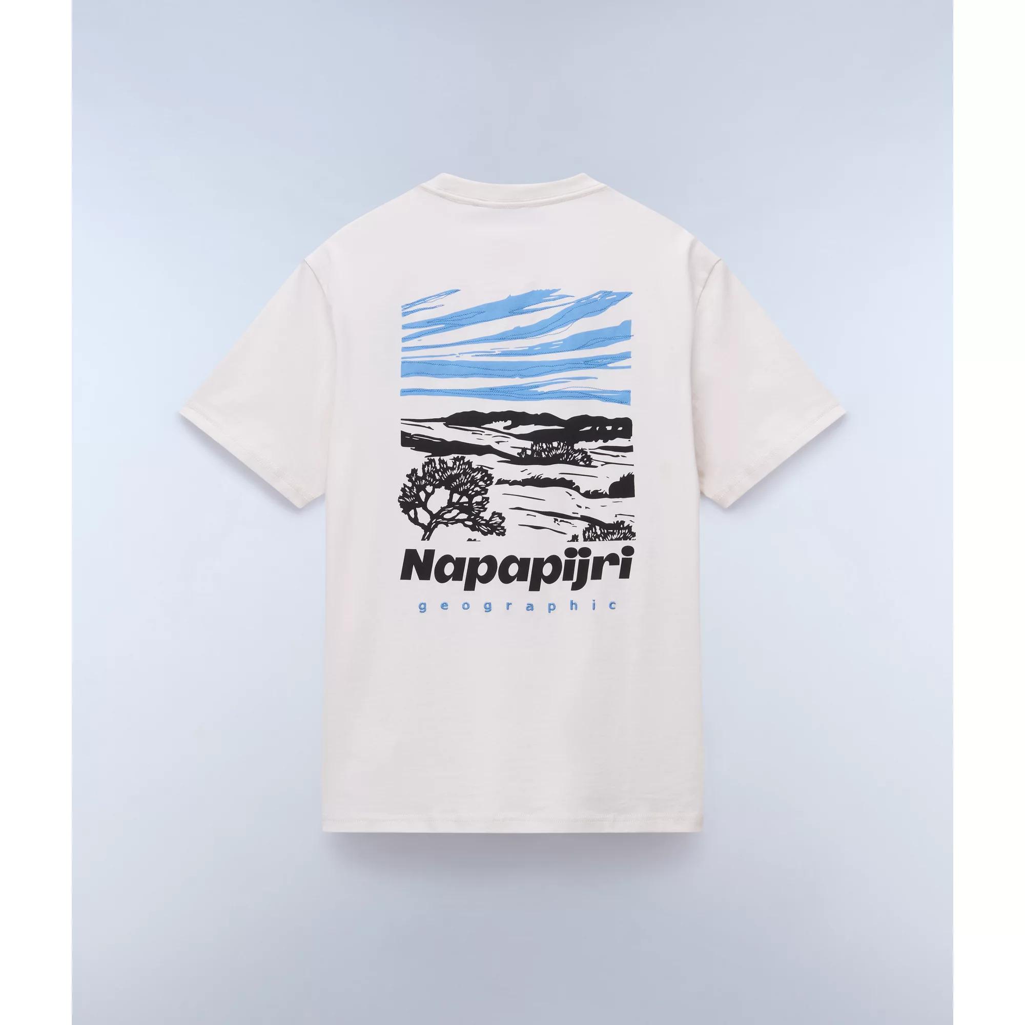 Thumbnail - Napapijri, Herren, Shirt, S-Vignoni Back SS, Weiss, (M)