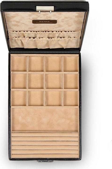 Immagine prodotto Sacher 2001.010443 - Anello e astuccio da collezione nuovo classico in pelle nera