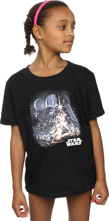 Produktbild Star Wars Retro Montage TShirt Mädchen (128)