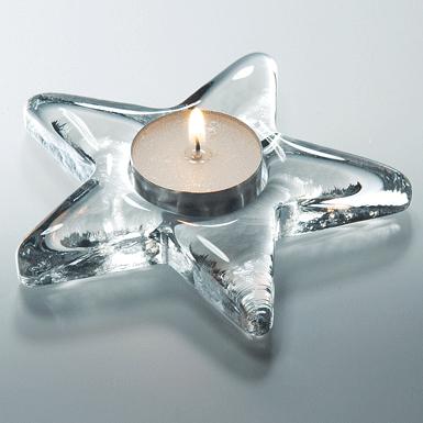 Produktbild Glasi Hergiswil Teelichthalter Stellina Luce 13 cm, Transparent