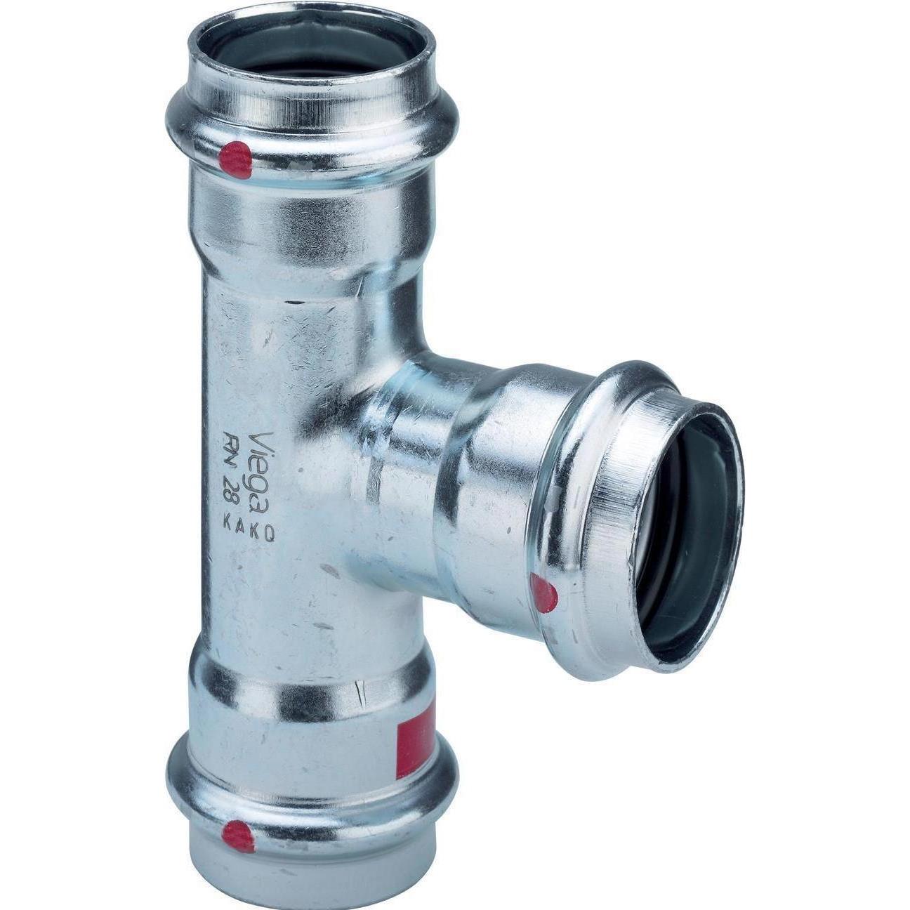 Viega, Rohrverbindungstechnik, Prestabo T-stykke 54 mm forzinket stål (T-Verbindung)