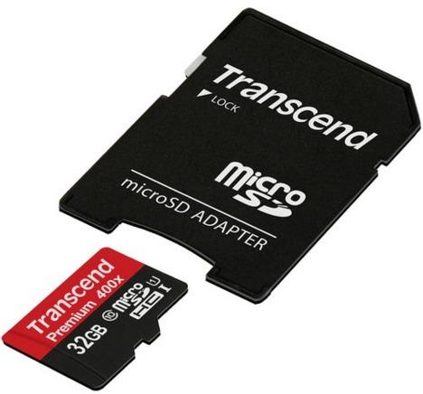 Actual product image Transcend Premium 400x (32 GB, microSDHC, U1, UHS-I)