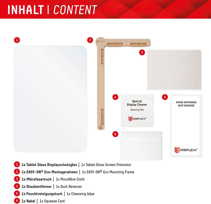 Image du produit Displex Tablet Glass, Tablet Schutzglas (1 pièce(s), Galaxy Tab S7, Galaxy Tab S8, Galaxy Tab S9, Galaxy Tab S9 FE)