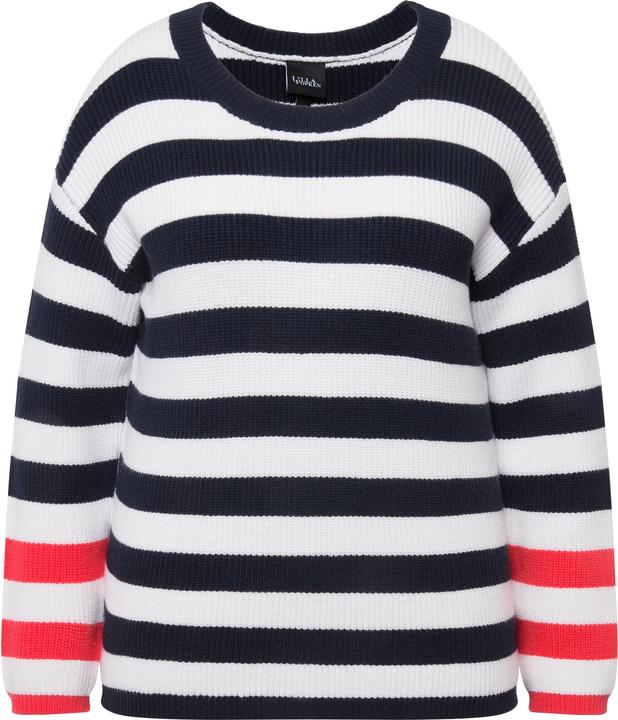 Produktbild Ulla Popken Pullover, Ringel, Rundhals, Langarm (56)