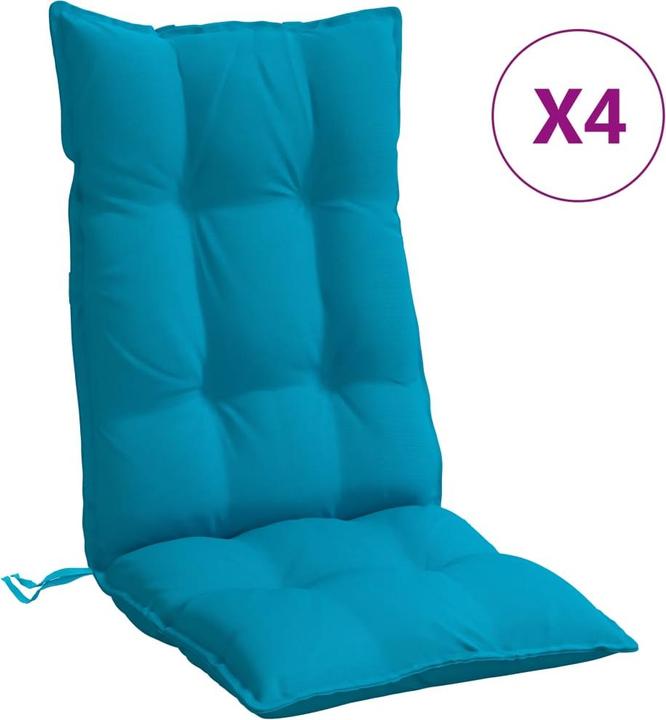 Produktbild VidaXL Hochlehner-Auflagen 4 Stk. Oxford-Gewebe (120 x 50 x 7 cm)