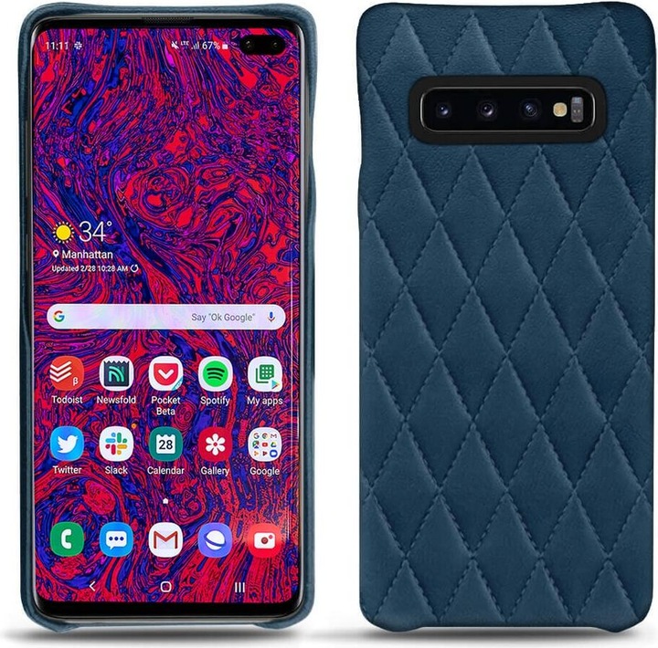 Actual product image Noreve Leather cover (Samsung Galaxy S10+)