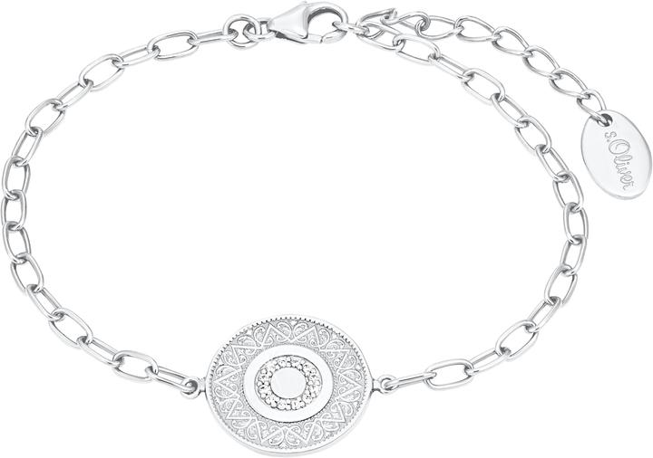 Immagine prodotto S.Oliver Gioielli da braccio per donna, argento sterling 925, zirconi|moneta (20 cm, Argento 925)