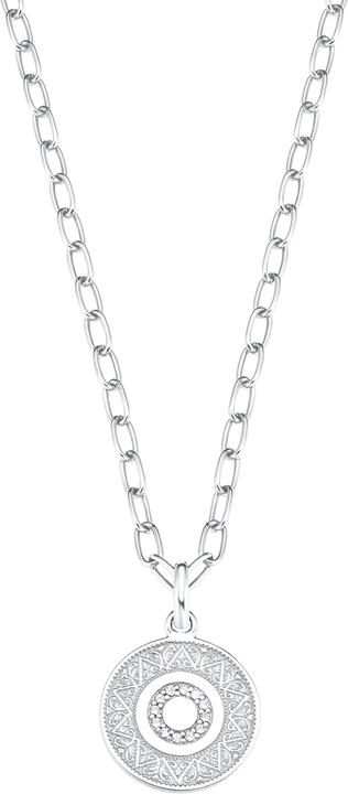 Image du produit S.Oliver Collier pour femme, argent 925 sterling, zirconium|pièce de monnaie (Argent 925)