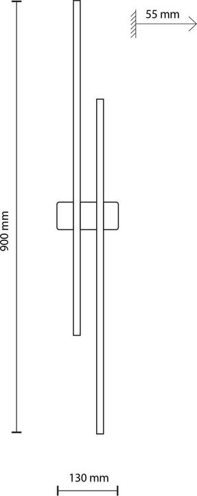 Produktbild Licht-Erlebnisse Wandlampe Brody (2920 lm)