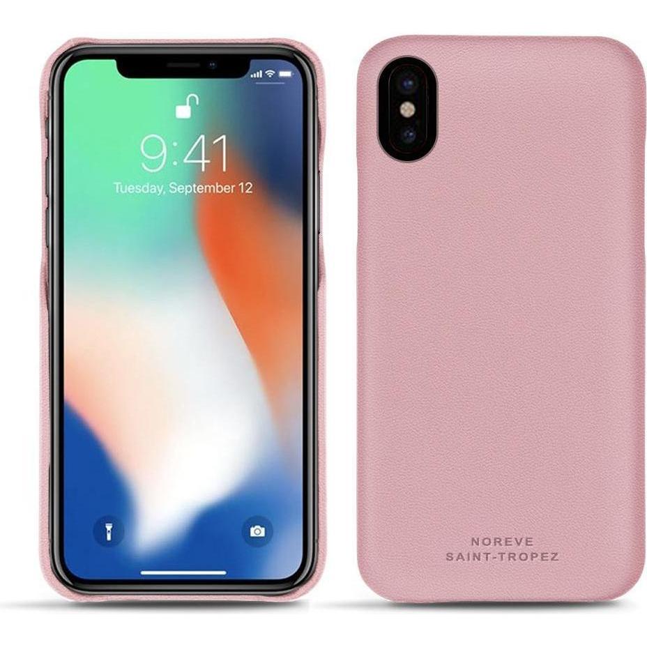 Noreve Lederschutzhülle (Apple iPhone XS Max), Smartphone Hülle, Rosa