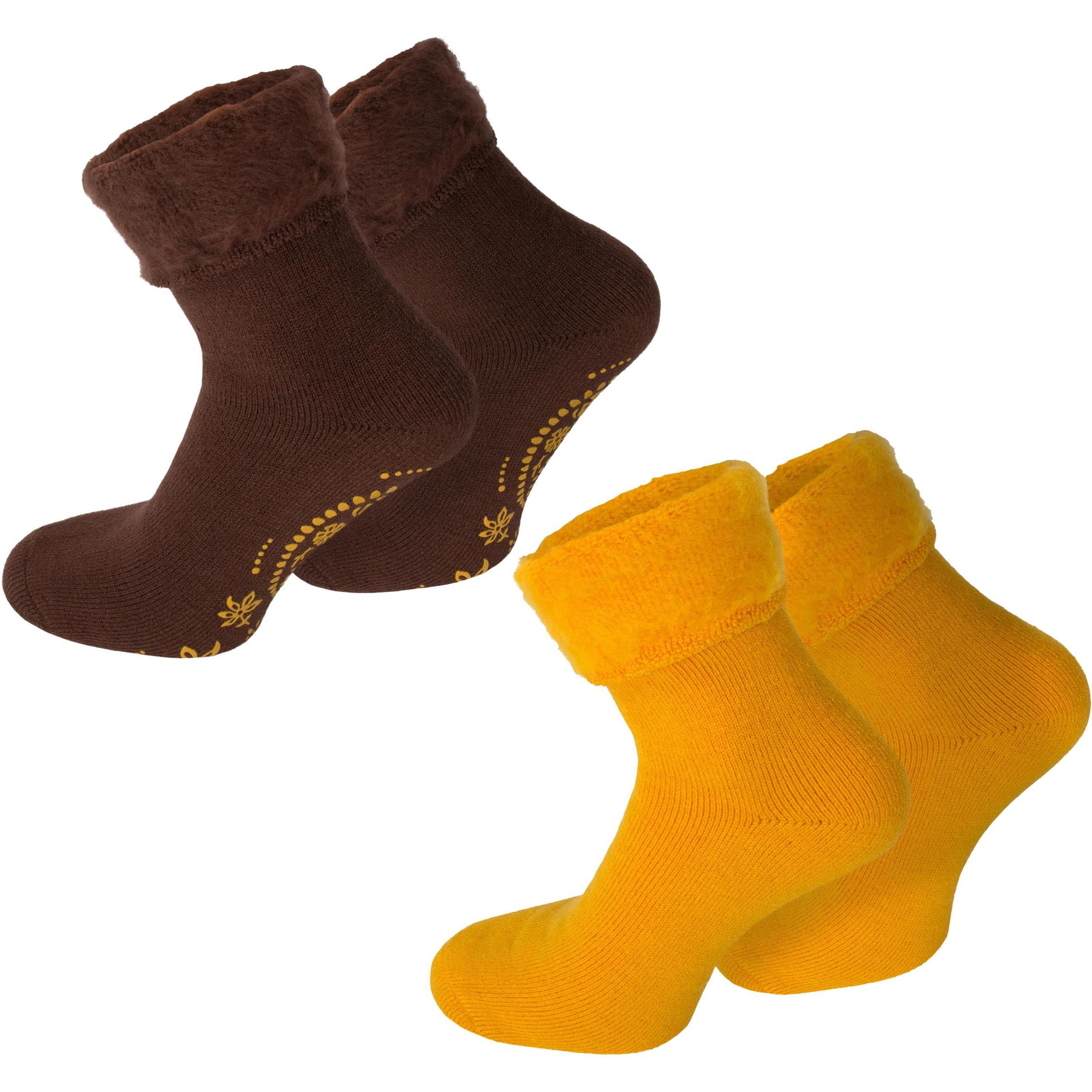 Normani, Herren, Socken, Dream, Braun, Gelb, (2er Pack, 39 - 42)