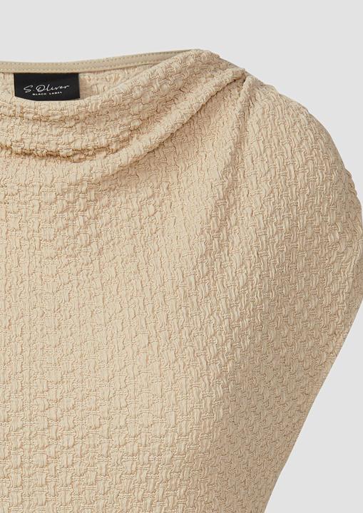 Produktbild S.Oliver T-Shirt Strukturiertes Shirt mit Wasserfall-Ausschnitt (38)
