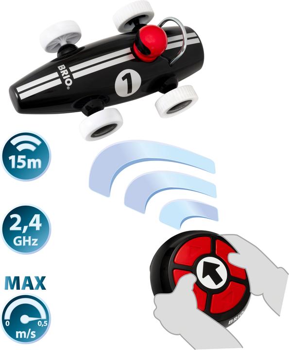 Image du produit Brio Voiture de course RC noire