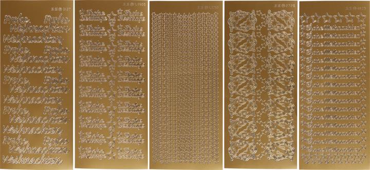 Actual product image VBS Merry Christmas" relief sticker set