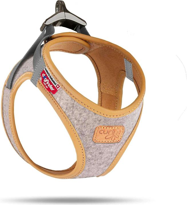 Actual product image Curli Vest dog harness Alpine Clasp light grey M (M, Dog, General)