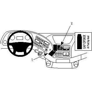 Brodit ProClip Center mount - Staffe di montaggio, Supporto per smartphone, Nero