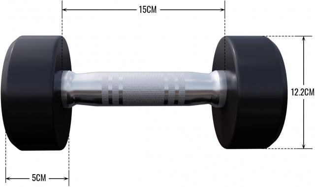 Produktbild Gorilla Sports Rundhanteln (1 x 5 kg)