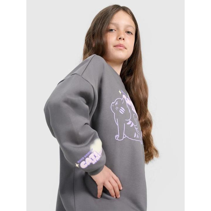 Produktbild 4F Oversize-Sweatshirt für Mädchen ohne Kapuze (146)