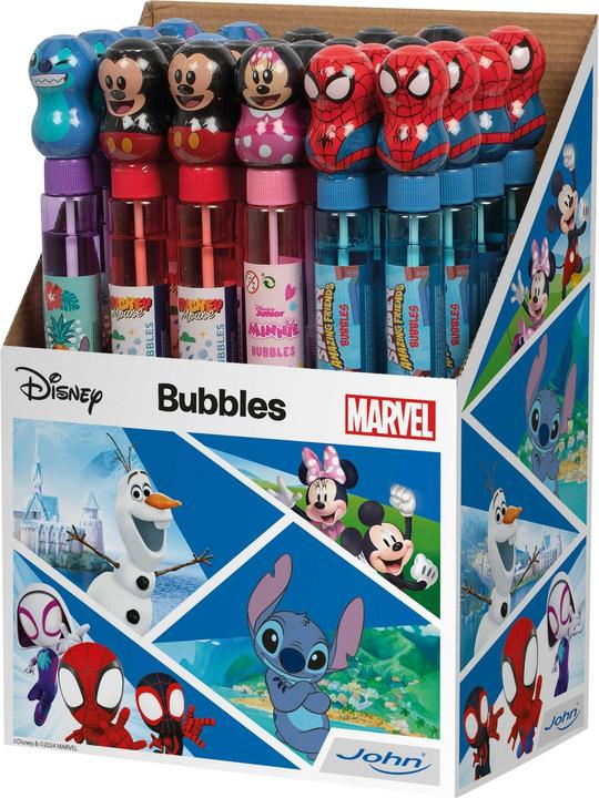 Immagine prodotto Magni John Seifenblasenstab Disney / Marvel mit 3 D Figur 120ml 4fach sortiert