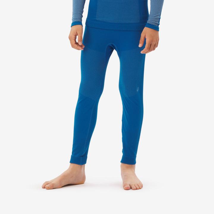 Immagine prodotto Quechua Skiunterhose lang Kinder nahtlos 5 – 15 Jahre - BL900 seamless blau (140)