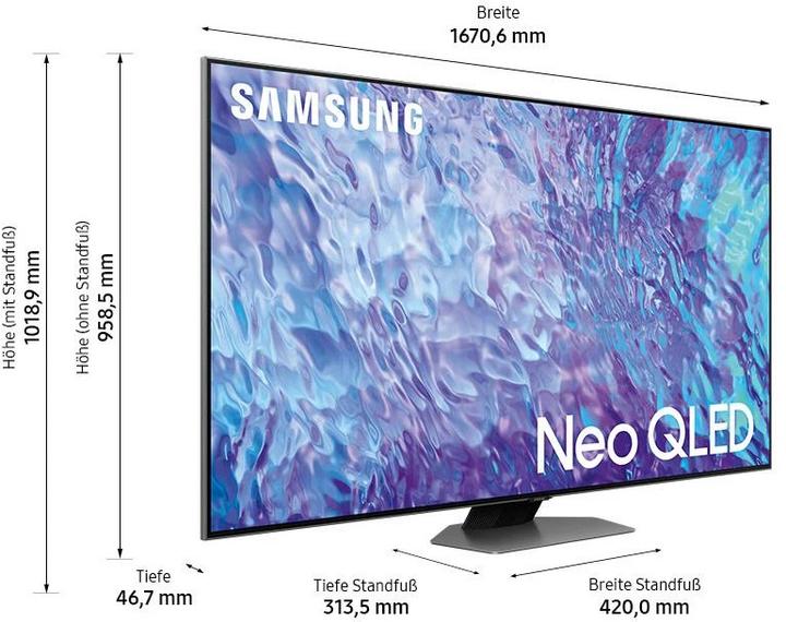 Produktbild Samsung QE75Q80C (75", Q80C, QLED, 4K, 2023)