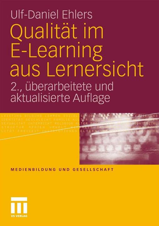 Produktbild Qualität im E-Learning aus Lernersicht (Deutsch, Ulf-Daniel Ehlers, 2011)