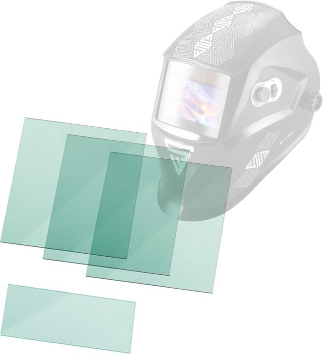 Image du produit Stahlwerk Plaques frontales jeu de 4 plaques de remplacement pour casque de soudure ST 550 L (Coussinets de rechange pour protection auditive)
