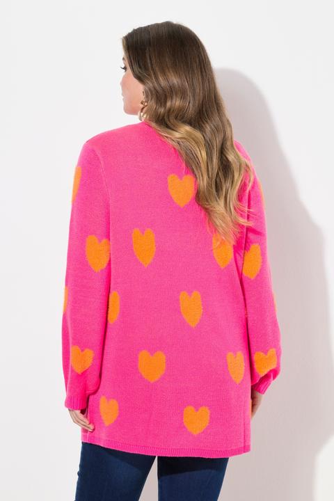 Produktbild Miamoda Pullover, bequeme Passform, Herzen, Stehkragen (50, 52)