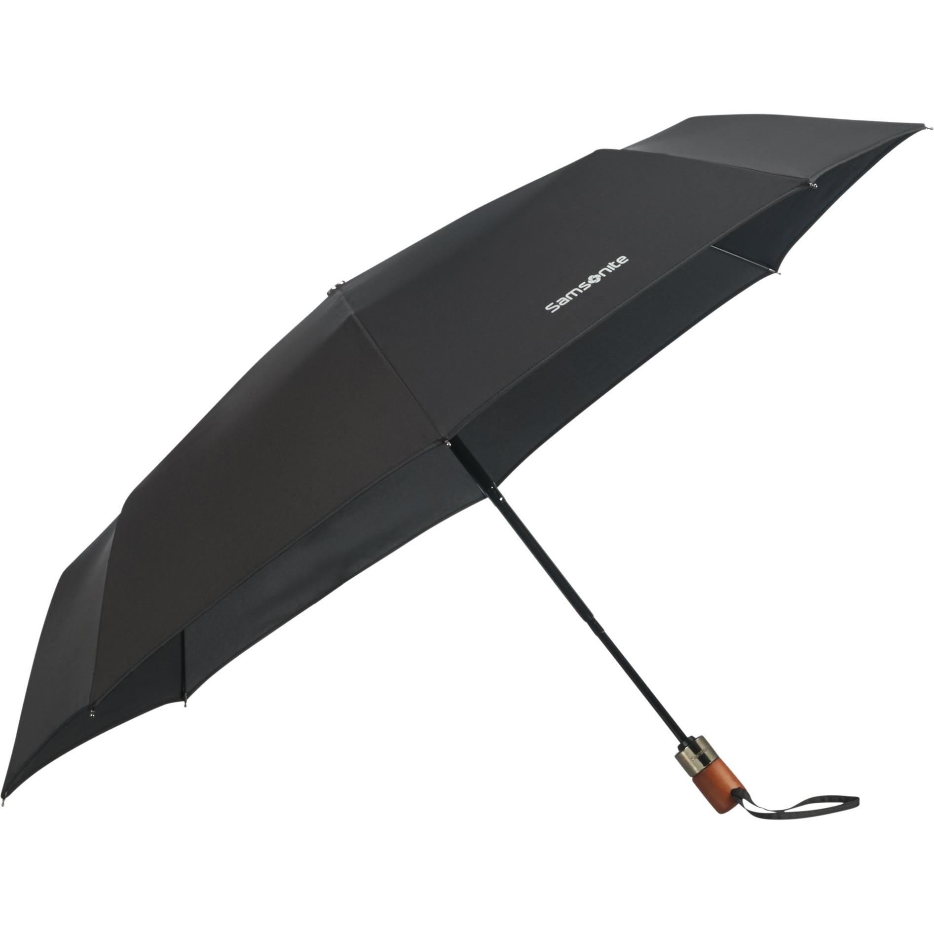 Samsonite, Herren, Regenschirm, Wood Classic S, Schwarz
