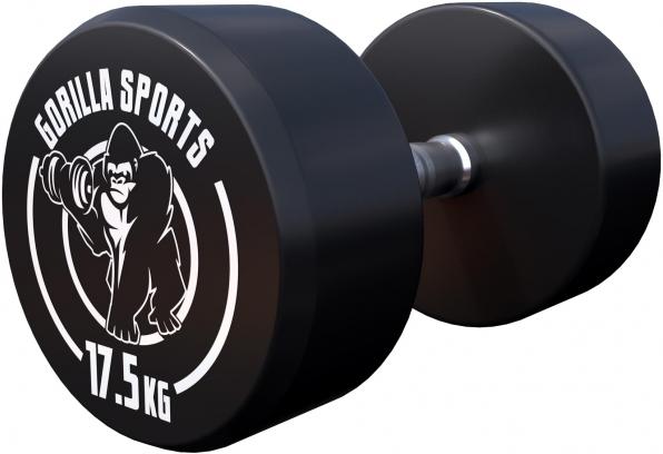 Actual product image Gorilla Sports Round dumbbells (1 x 17.5 kg)