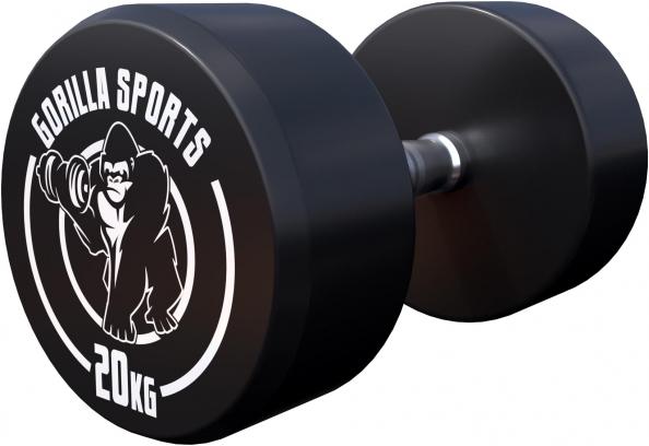 Actual product image Gorilla Sports Round dumbbells (1 x 20 kg)