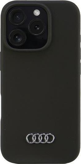 Actual product image Audi Silicone Case iPhone 16 Pro 6.3" czarny/black hardcase AU-LSRIP16P-Q3/D1-BK (Apple iPhone 16 Pro)