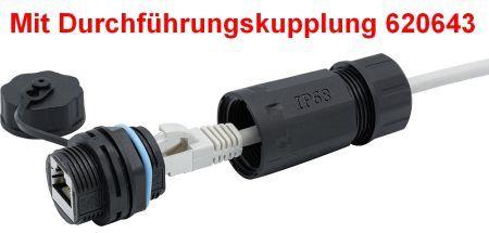 Exertis Connect IP67 Steckerhülle für RJ45 Stecker (Netzwerk Kupplung)