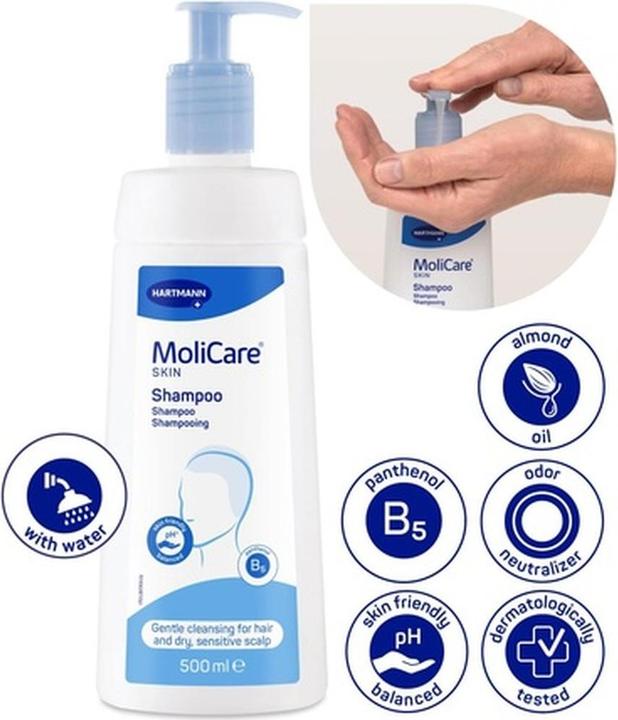 Immagine prodotto MoliCare Shampoo per la pelle Fl 500 ml (500 ml, Shampoo liquido)