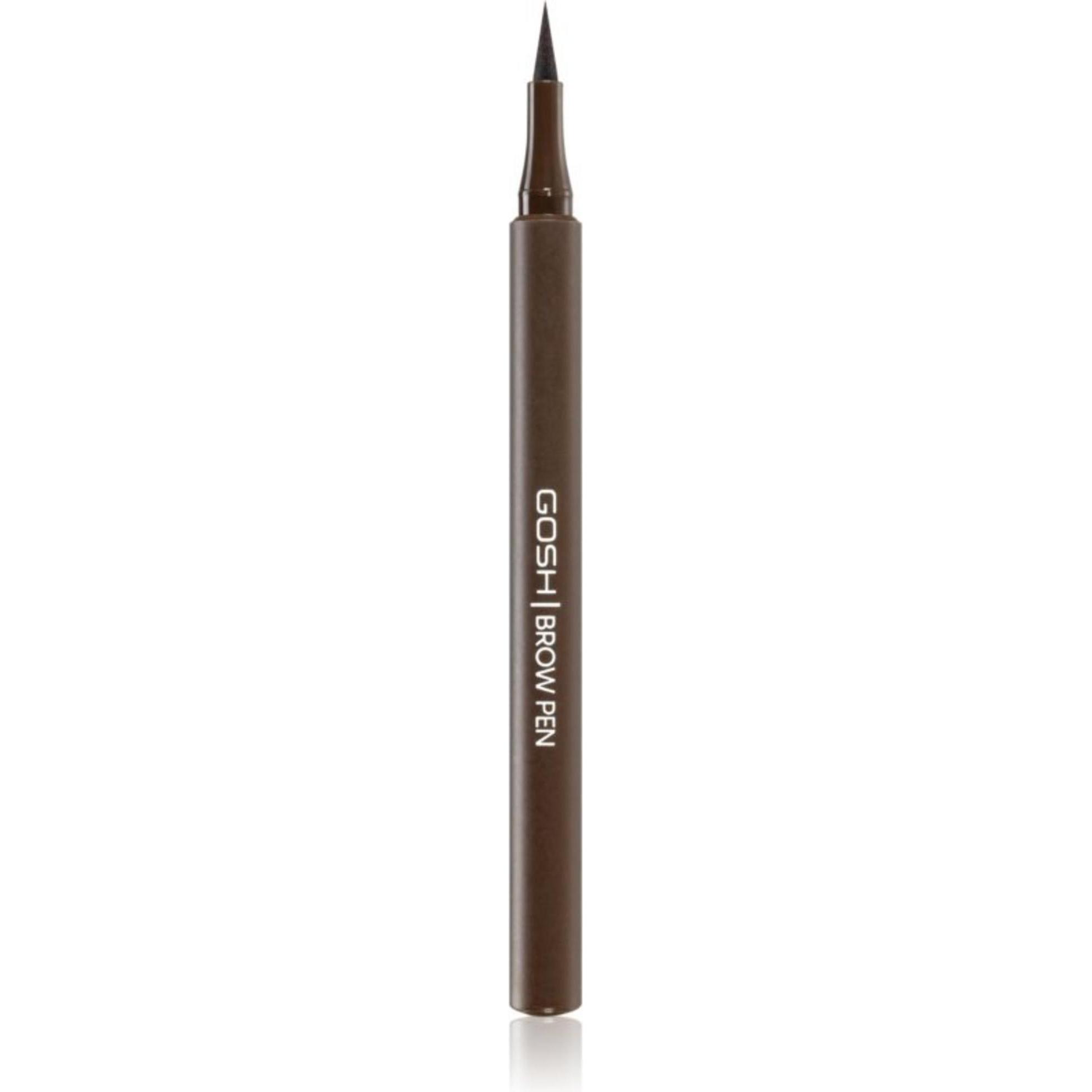 Gosh, Matita Per Sopracciglia, Brow Pen - Perfect For Defining And Filling In Brows (Dark Brown)