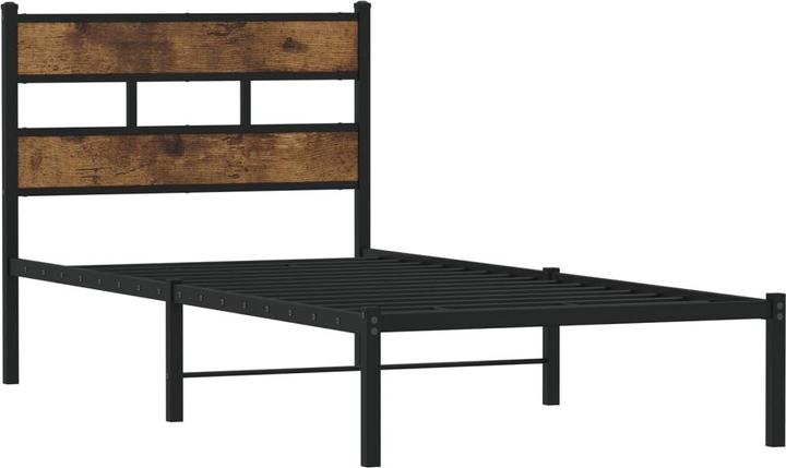 Produktbild VidaXL Bett ohne Matratze Räuchereiche (90 x 200 cm)