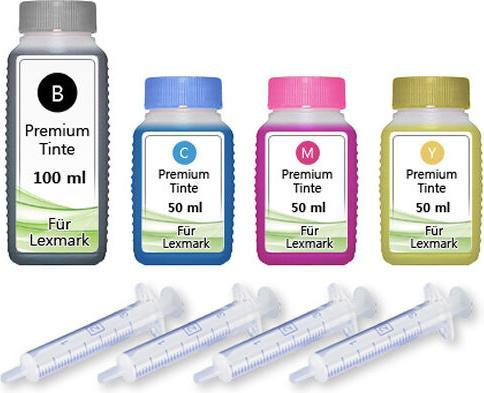 Immagine prodotto Druckfuxx 250ml Nachfüll Tinte für LEXMARK 32+33+34+35 für P6250 P910 P915 P4310