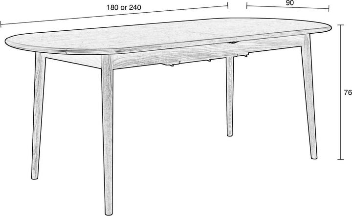 Produktbild Zuiver Twist (185 x 90 x 76 cm)