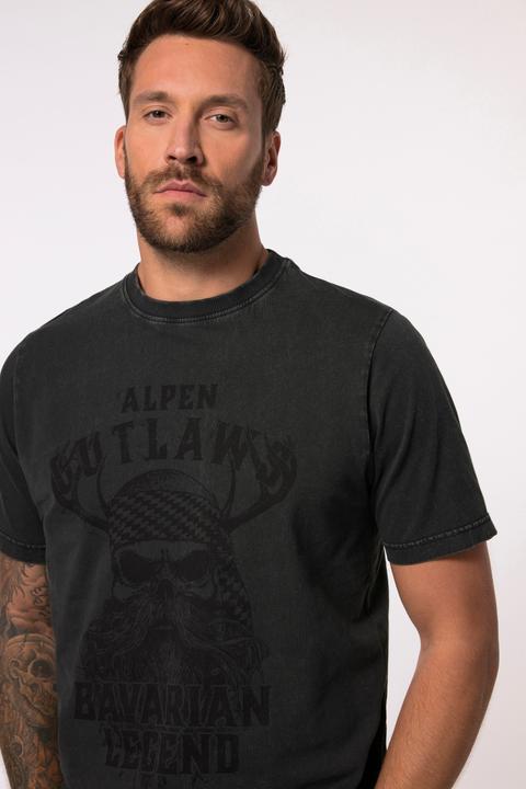 Immagine prodotto JP1880 T-shirt con design in stile Tracht, mezze maniche e stampa sul petto, fino alla tg. 8XL (3XL)