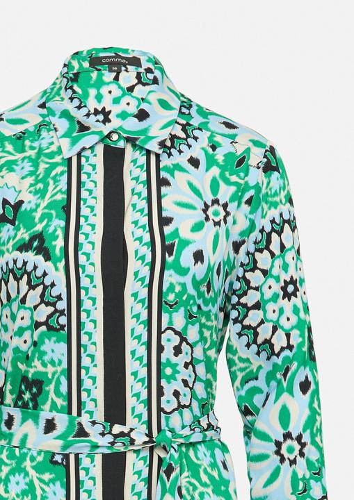 Immagine prodotto Comma Kleid Midi-Kleid mit verdeckter Knopfleiste und All-over-Print (34)